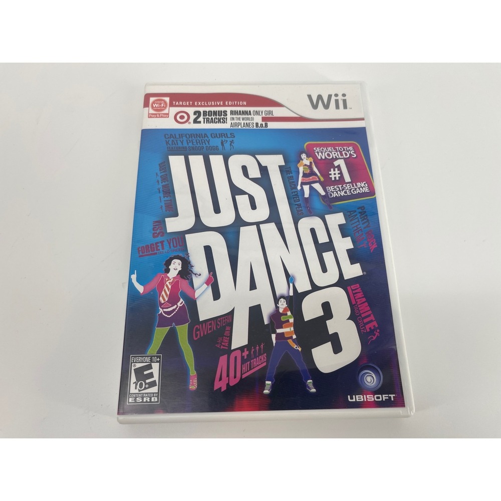 Ubisoft Just Dance 3 Wii Target Exclusive Edition Multi Good 40+ Hit Tracks